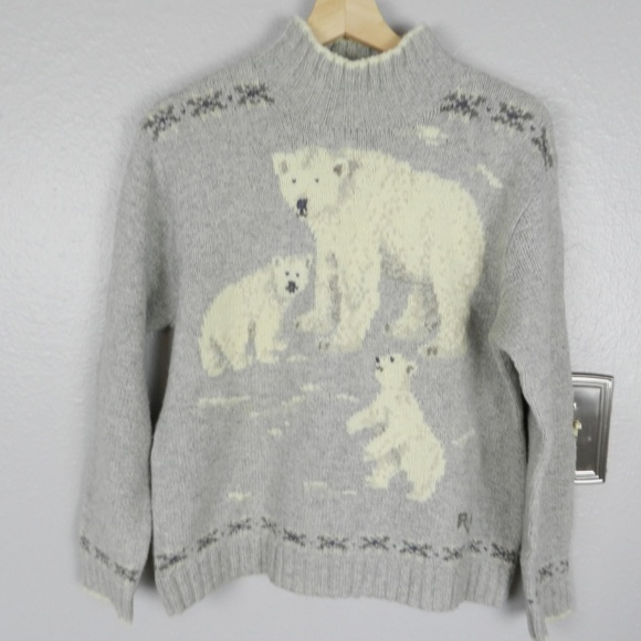 Ralph Lauren Sweaters - Vintage Lauren Ralph Lauren Polar Bear Sweater LP